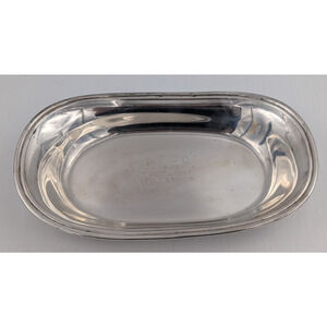 Lord Saybrook International Sterling Silver 10" Tray Bowl 246g Engraved Trophy